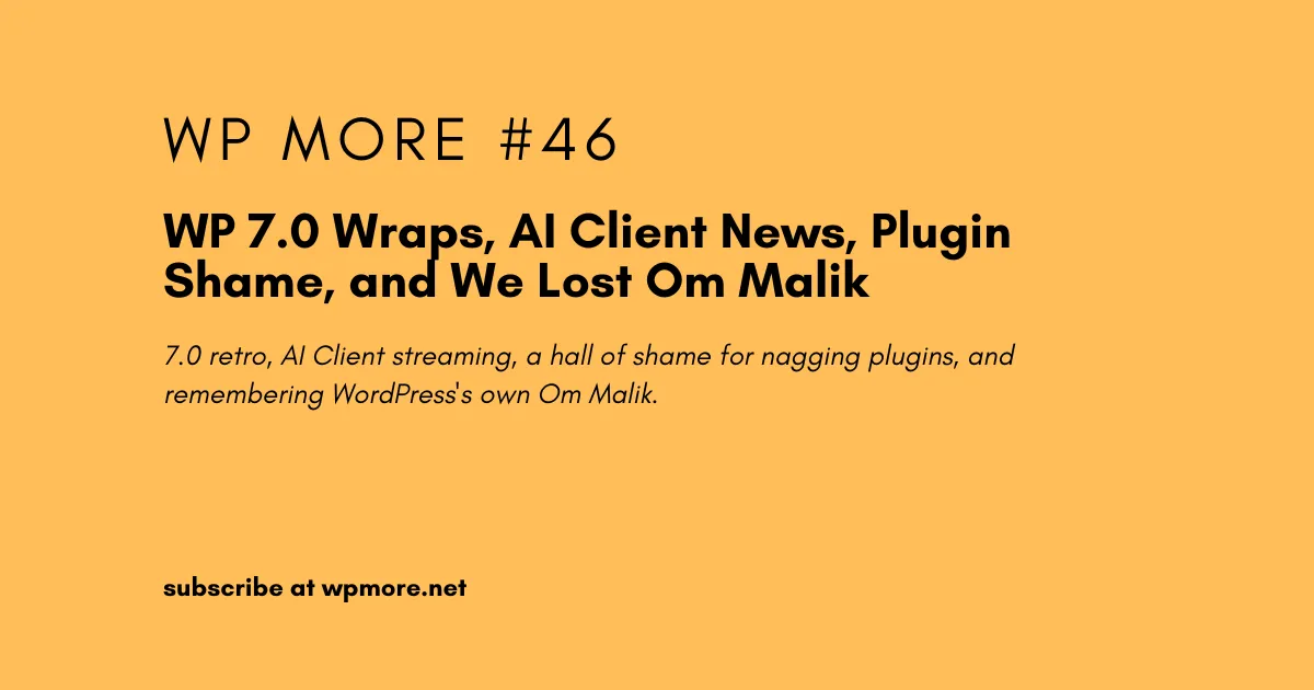 WordPress More Issue