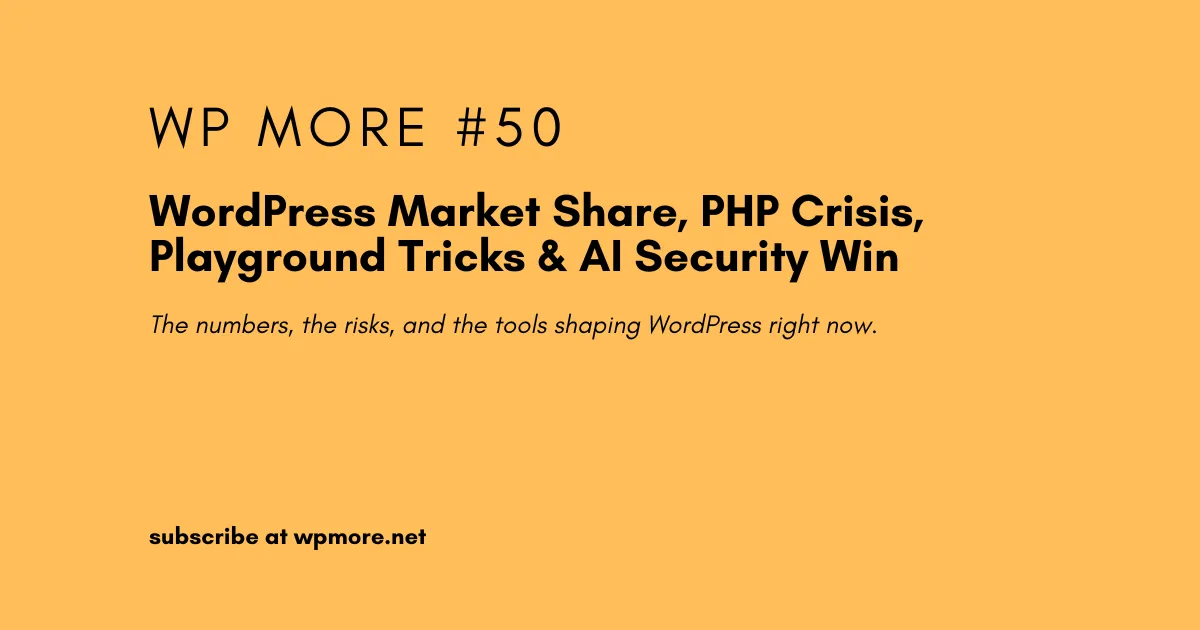 WordPress More Issue