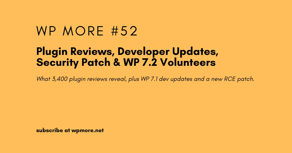 WordPress More Issue